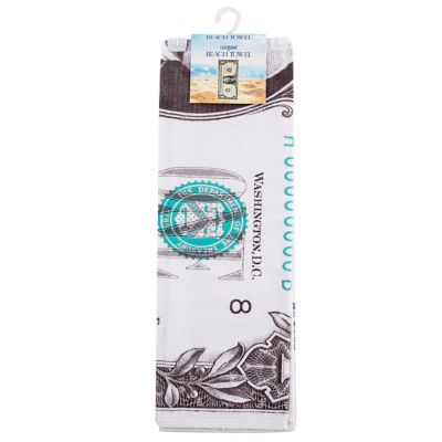 Image showing  Dollar Bill Beach Towel, 30 in. x 60 in.