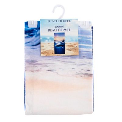 Image showing  Great White Beach Towel, 30 in. x 60 in.