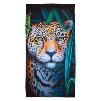 Northwest Jungle Leopard Beach Towel, 30 in. x 60 in.