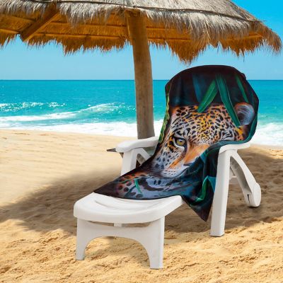 Image showing  Jungle Leopard Beach Towel, 30 in. x 60 in.