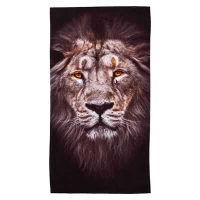 Northwest Lion Face Beach Towel, 30 in. x 60 in.