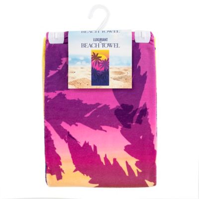 Image showing  Magenta Sun Set Beach Towel, 30 in. x 60 in.