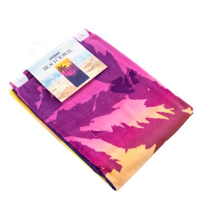 Image showing  Magenta Sun Set Beach Towel, 30 in. x 60 in.