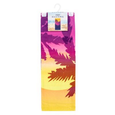 Image showing  Magenta Sun Set Beach Towel, 30 in. x 60 in.