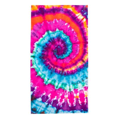 Northwest Psychedelic Tie Dye Beach Towel, 30 in. x 60 in.