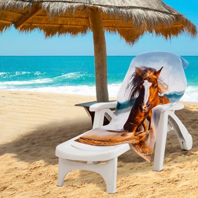 Image showing  Running Horse Beach Towel, 30 in. x 60 in.