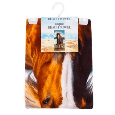 Image showing  Running Horse Beach Towel, 30 in. x 60 in.