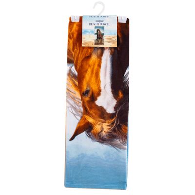 Image showing  Running Horse Beach Towel, 30 in. x 60 in.