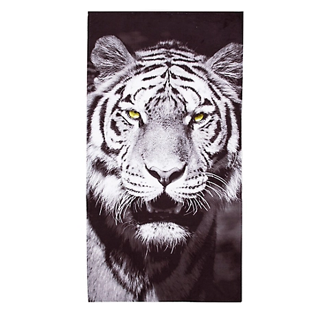 Northwest White Tiger Face Beach Towel, 30 in. x 60 in.