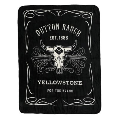 Northwest Yellowstone- Whiskey Label 46 x60 Silk Touch Throw Yellowstone - Whiskey Label