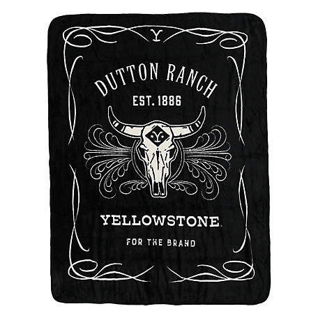 Northwest Yellowstone- Whiskey Label 46 x60 Silk Touch Throw Yellowstone - Whiskey Label