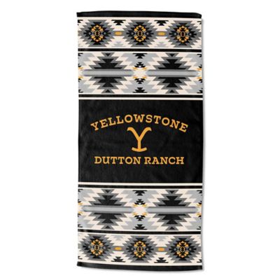 Northwest Yellowstone- Aztec Stripe Beach Towel 30 x 60 Yellowstone Beach Towel Aztec Stripe