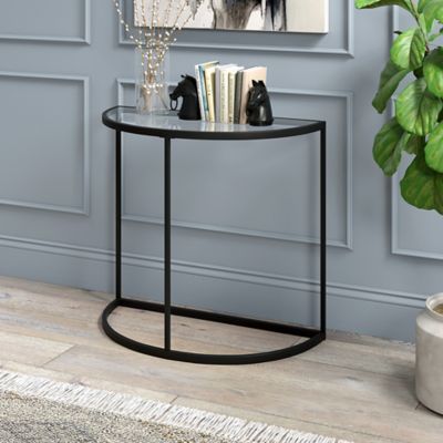 Hudson&Canal Verlaine Demilune Console Table