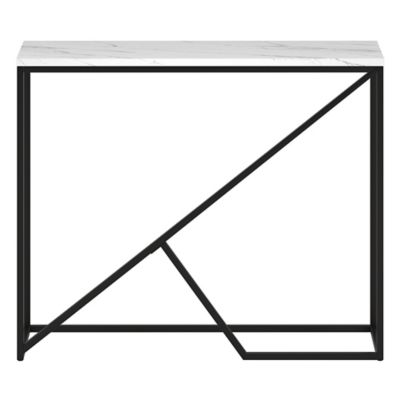 Image showing  Stella Console Table with Faux Marble Top