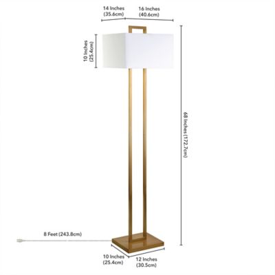 Image showing  Adair Floor Lamp with Fabric Shade