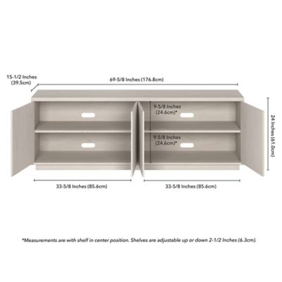 Image showing  Hanson Rectangular TV Stand for TVs Up to 75 in.