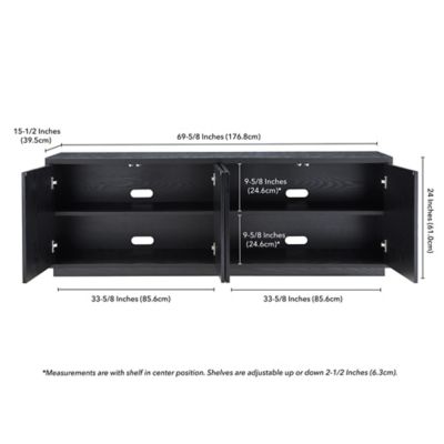 Image showing  Hanson Rectangular TV Stand for TVs Up to 75 in.