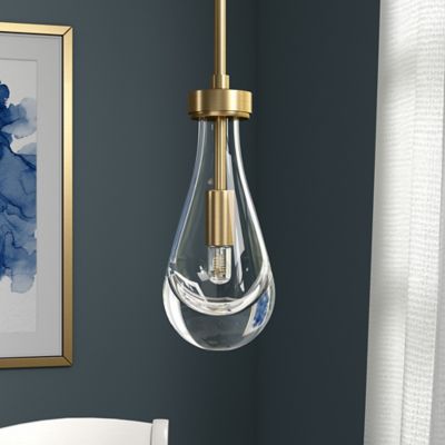 Hudson&Canal Twyla Pendant Light with Glass Shade