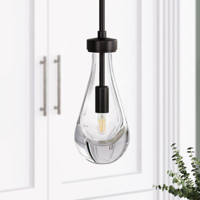 Hudson&Canal Twyla Pendant with Glass Shade