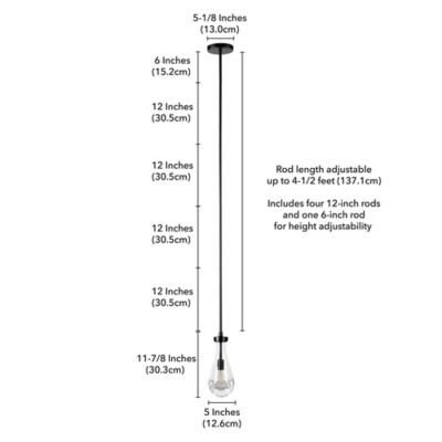 Image showing  Twyla Pendant Light with Glass Shade