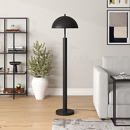Hudson&Canal York Floor Lamp with Metal Shade