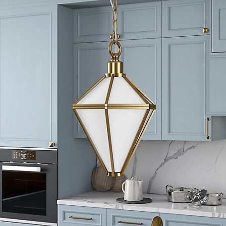 Hudson&Canal Adara Pendant with Glass Shade