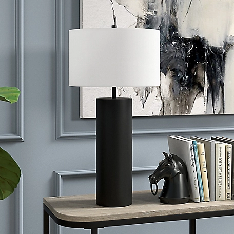 Hudson&Canal York Table Lamp with Fabric Shade