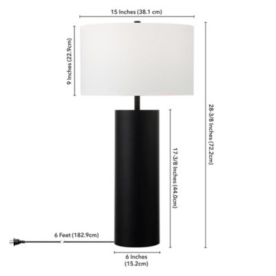 Image showing  York Table Lamp with Fabric Shade