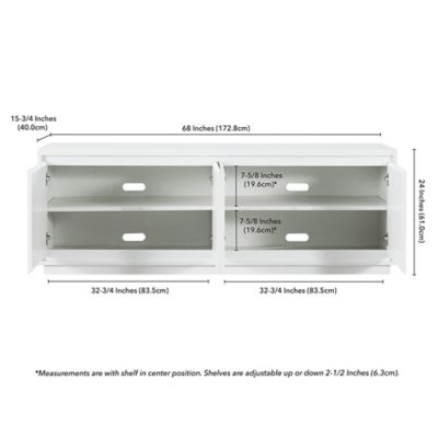 Image showing 4 th Hudson&Canal Presque Rectangular TV Stand for TVs Up to 80 in.