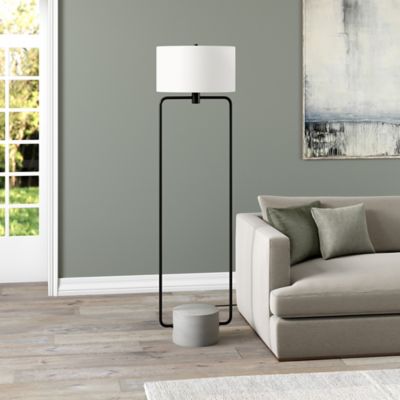 Hudson&Canal Howland Floor Lamp with Fabric Shade
