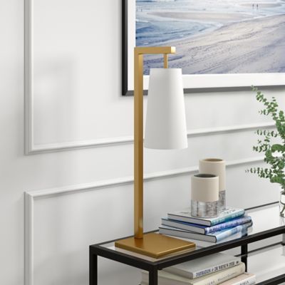Hudson&Canal Moser Table Lamp with Fabric Shade