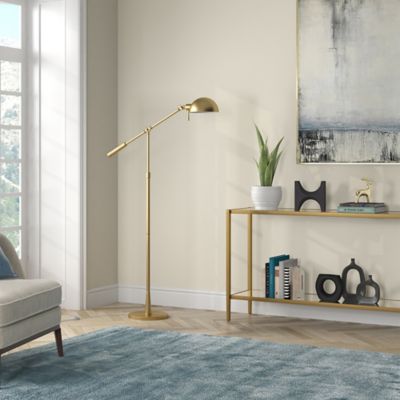 Image showing  Dexter Height Adjustable/Tilting Floor Lamp with Metal Shade