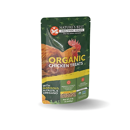 Nature's Best Organic Chicken Treats with Oregano, Marigold and Alfalfa, 5 lb.