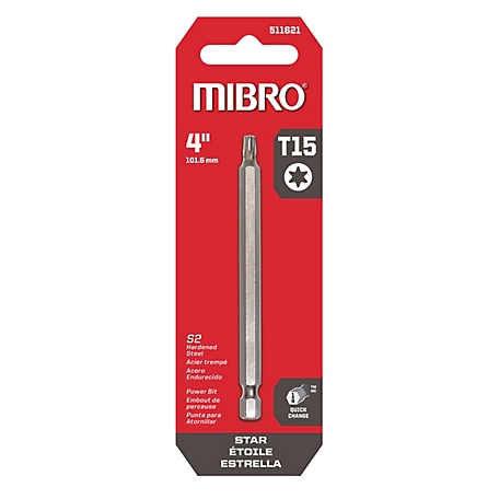 Mibro 4 in. Star T15 Screwdriver Bit