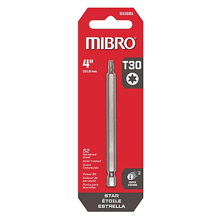 Mibro 4 in. Star T30 Screwdriver Bit