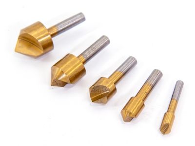 Mibro Titanium-Coated Countersink Set, 5 pc.