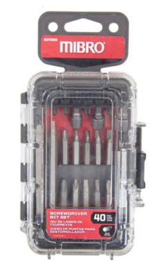 Image showing  Assorted CRV Screwdriver Bit Set, 40 pc.