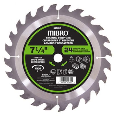 Mibro Carbide Tooth Circular Saw Blade, 416010