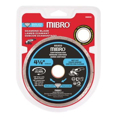 Image showing  4-1/2 in. Continuous Rim Diamond Blade