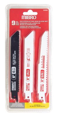 Image showing  6 in. Reciprocating Saw Blade Set, 9 Piece