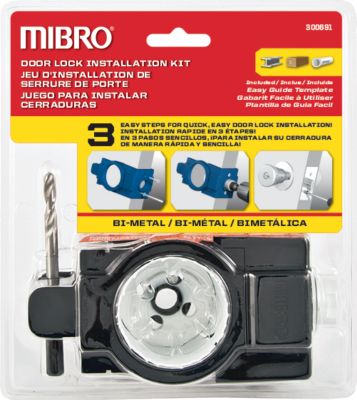 Mibro Bi-Metal Door Lock Installation Kit for Doors with Wood and Steel Siding