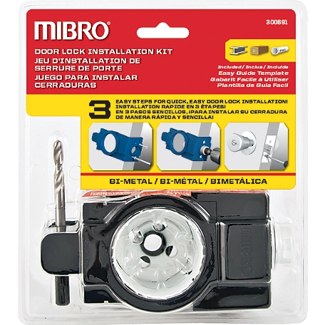 Mibro Bi-Metal Door Lock Installation Kit for Doors with Wood and Steel Siding