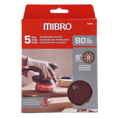 Image showing  Eight Hole Hook and Loop Sanding Pads - 5 Pieces, 275071