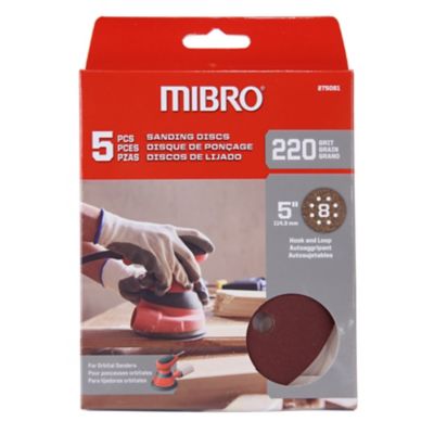 Image showing  Eight Hole Hook and Loop Sanding Pads - 5 Pieces, 275081