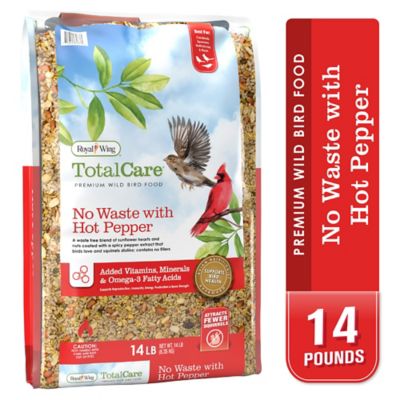 Royal Wing Total Care No Waste Premium Wild Bird Food with Hot Pepper, 14 lb.
