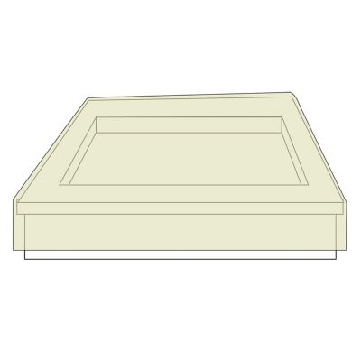 Image showing  44 in. Square Fire Pit Cover - Black, 2D-FP44441