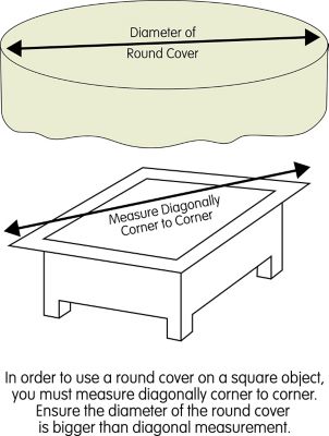 Image showing  48 in. Fire Pit Cover - Khaki, 2D-FP48005