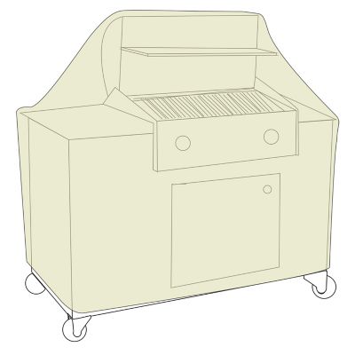 Image showing  60 in. Cart Style Grill Cover - Khaki, 2D-GC60245