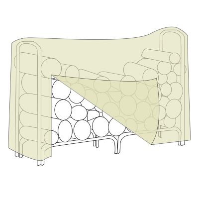 Image showing  96 in. Log Rack Cover - Black, 2D-LR96241