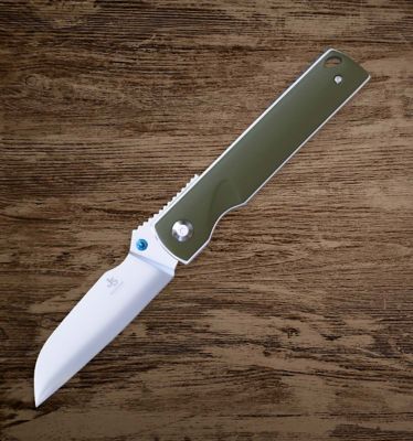 J5 Western Ace High Straight Folding Knife, J5WAS-AG